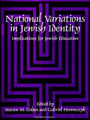 cover image of National Variations in Jewish Identity